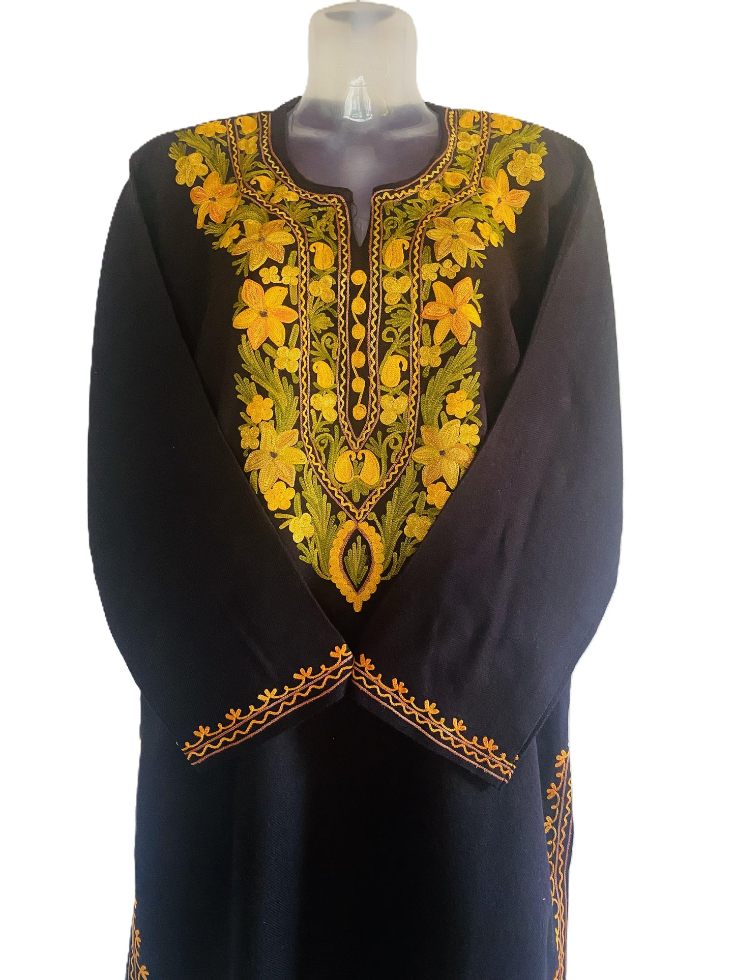 Timeless Black Winter Woollen Kurta