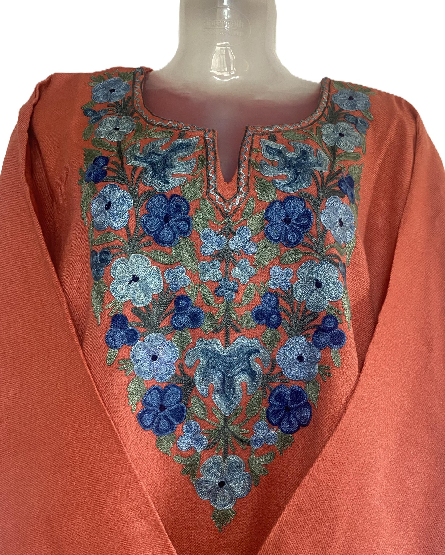 Peach Bloom Winter Woollen Kurta