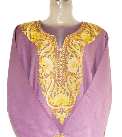 Mauve Essence Winter Woollen Kurta