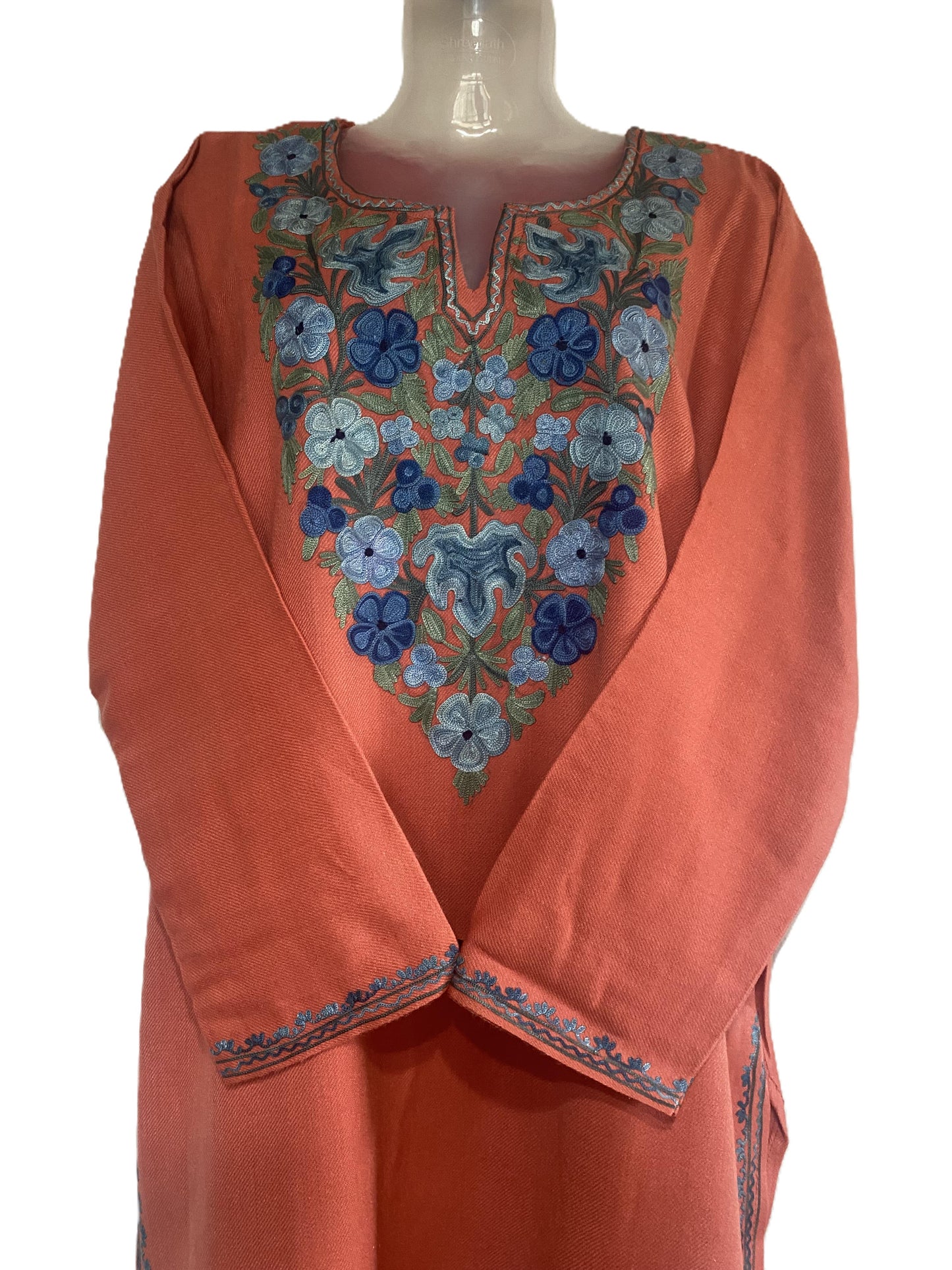 Peach Bloom Winter Woollen Kurta