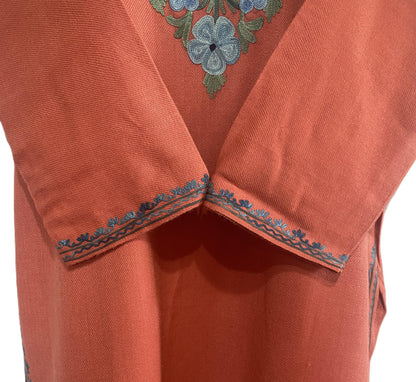Peach Bloom Winter Woollen Kurta