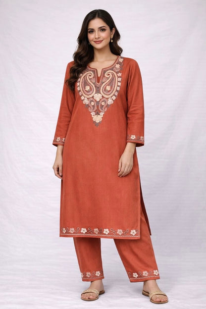 Peach Color Co-ord Set