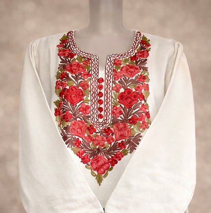 Off-White Winter Kurta