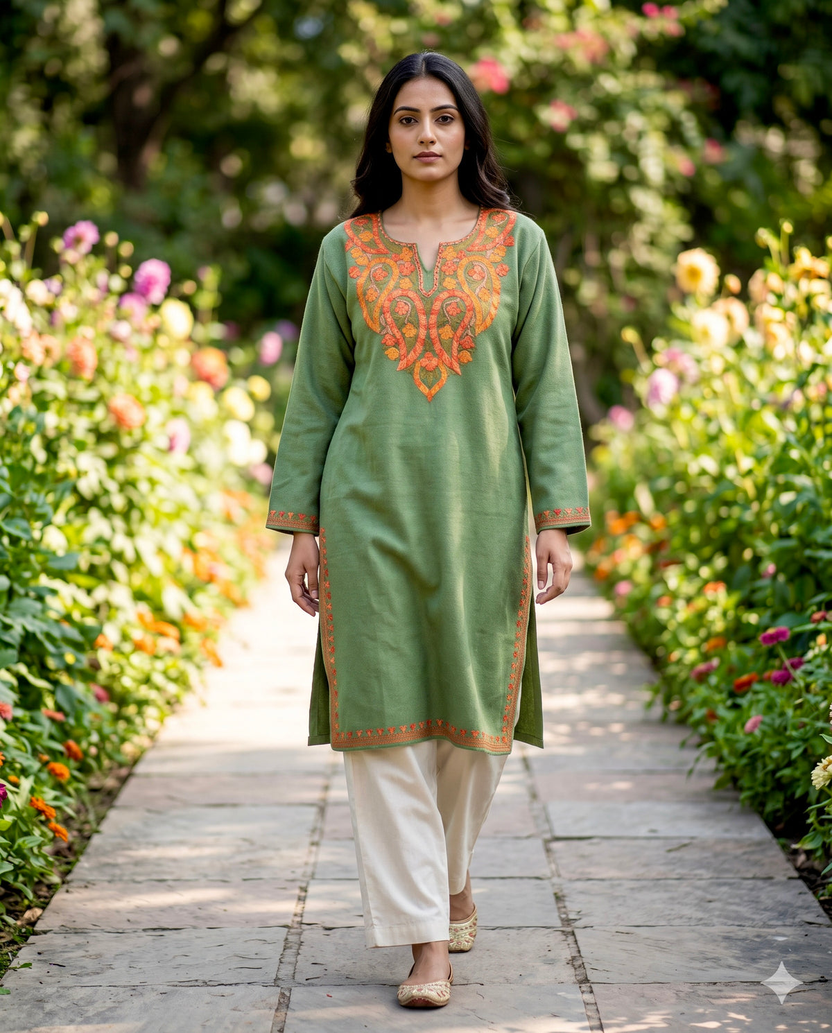 Pista Pastel Kurta