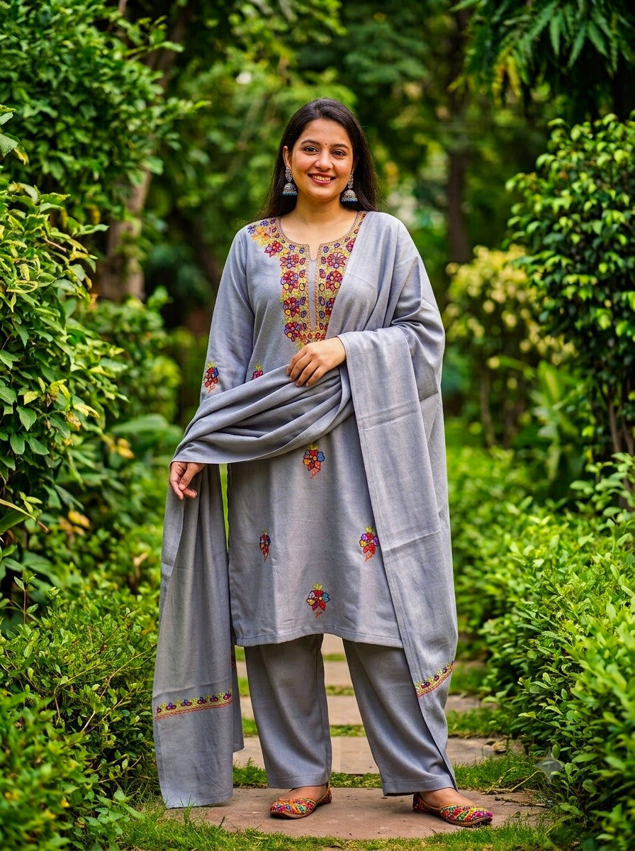 Grey Kurta Set