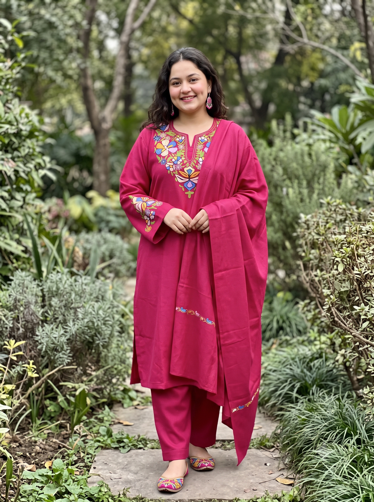 Magenta Pink Kurta Set