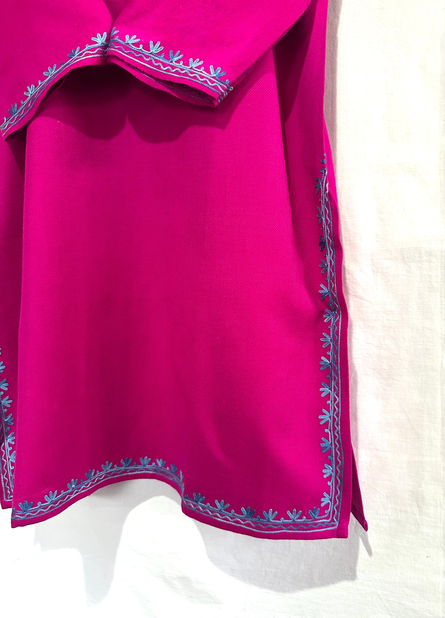 Magenta Color Winter Kurta