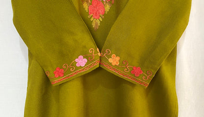 Mehandi Green Color Co-ord Set