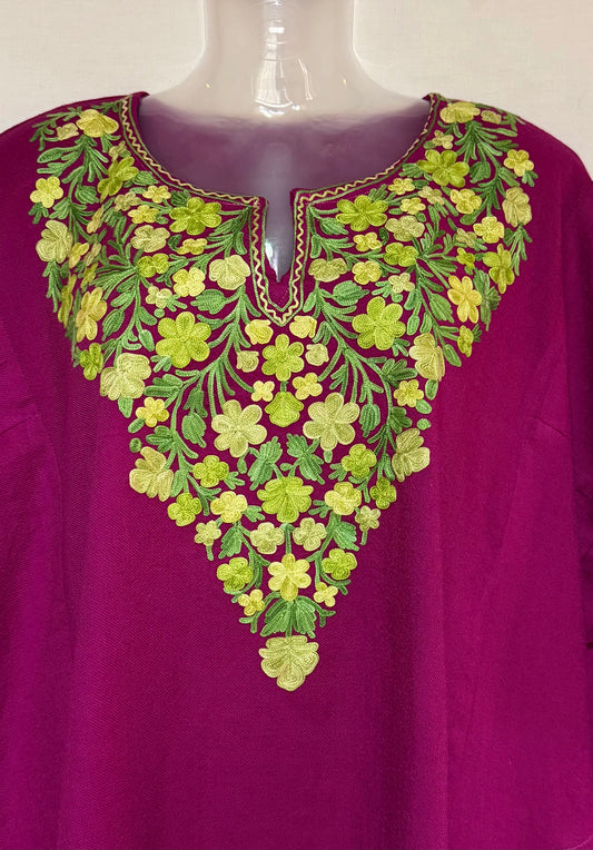 Magenta Pink Raffal Pheran