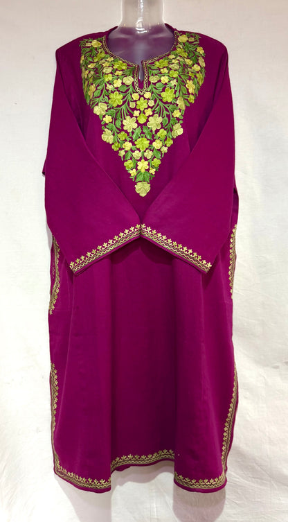 Magenta Pink Raffal Pheran