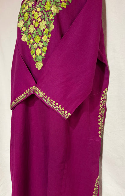 Magenta Pink Raffal Pheran