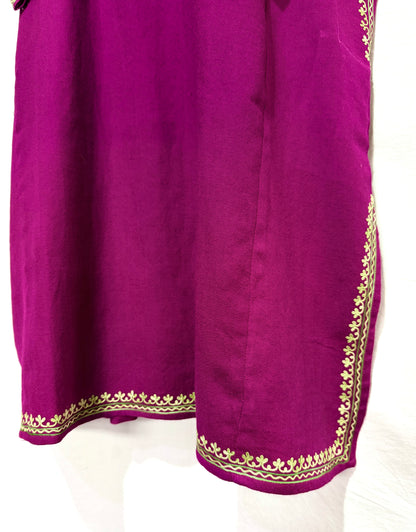 Magenta Pink Raffal Pheran