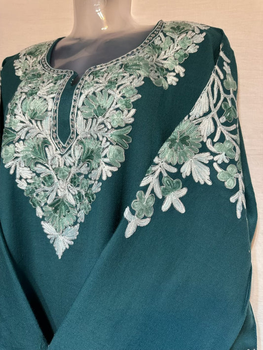 Teal Color Pheran
