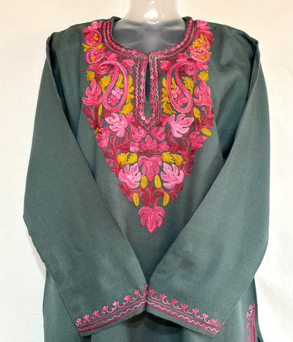 Grey Rose Kurta