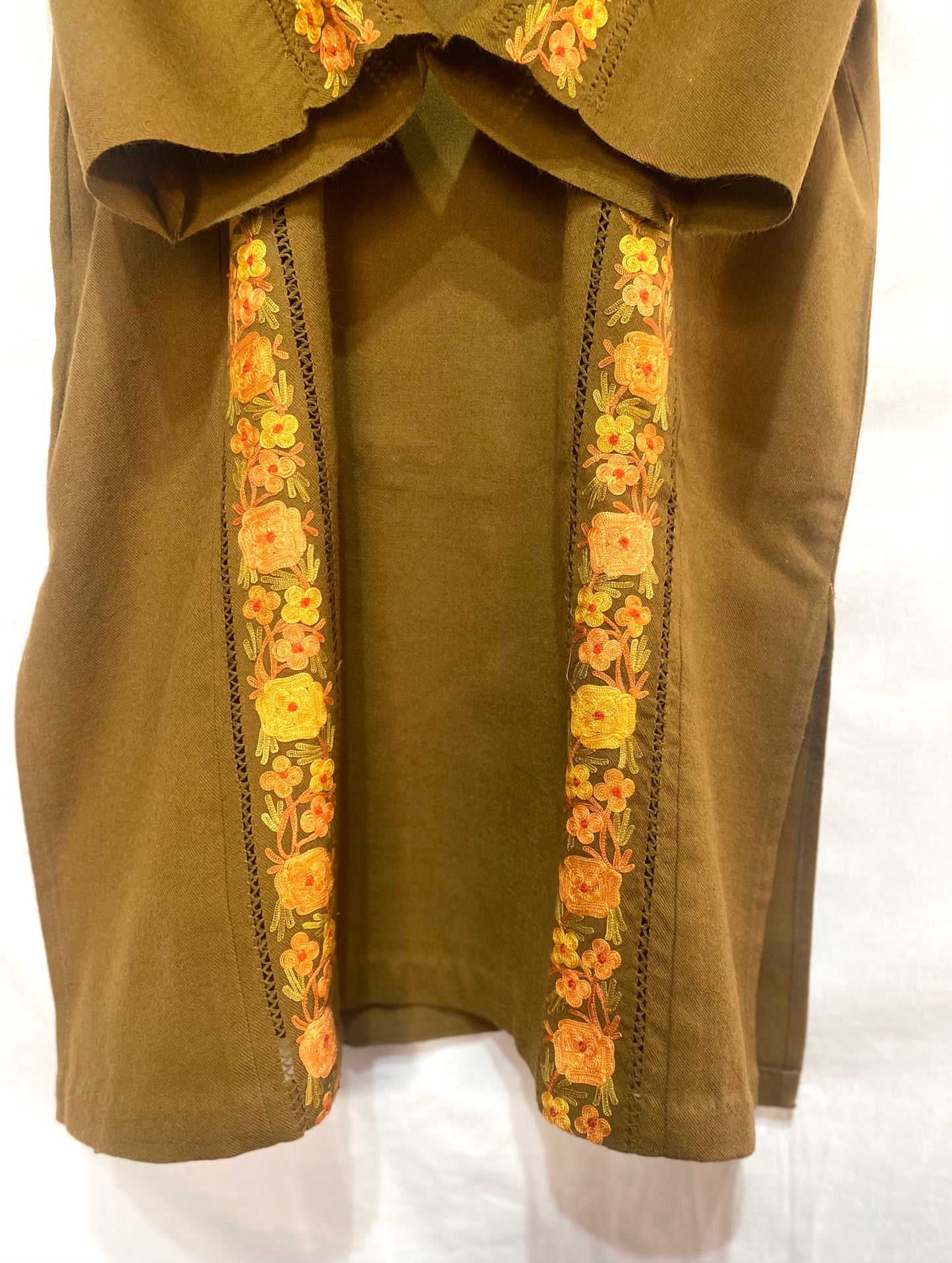 Camel Color Raffal Pheran