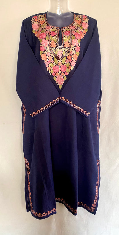 Royal Blue Pure Raffal Pheran