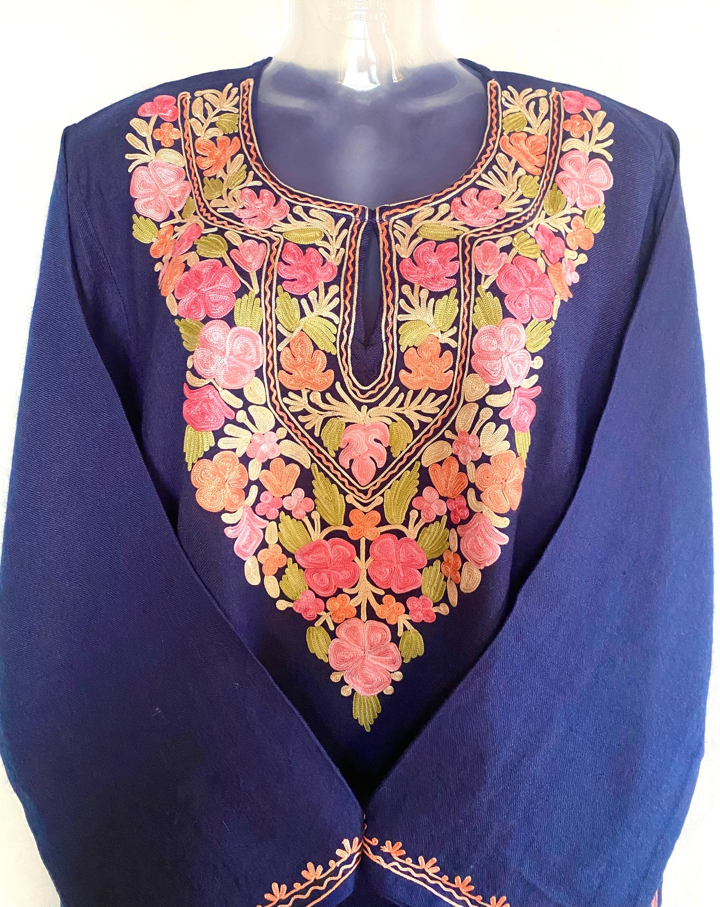 Royal Blue Pure Raffal Pheran