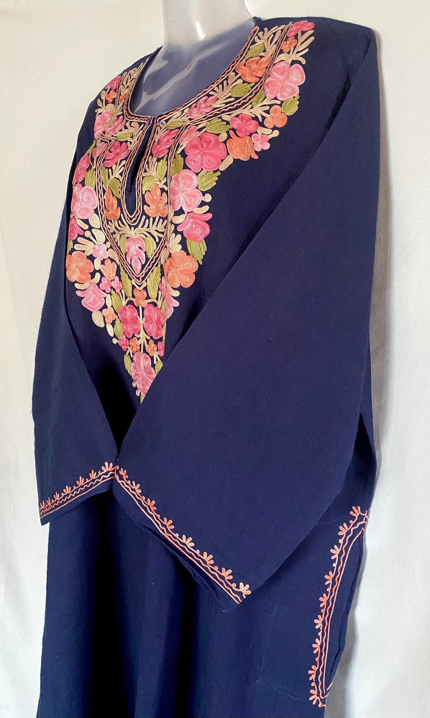 Royal Blue Pure Raffal Pheran