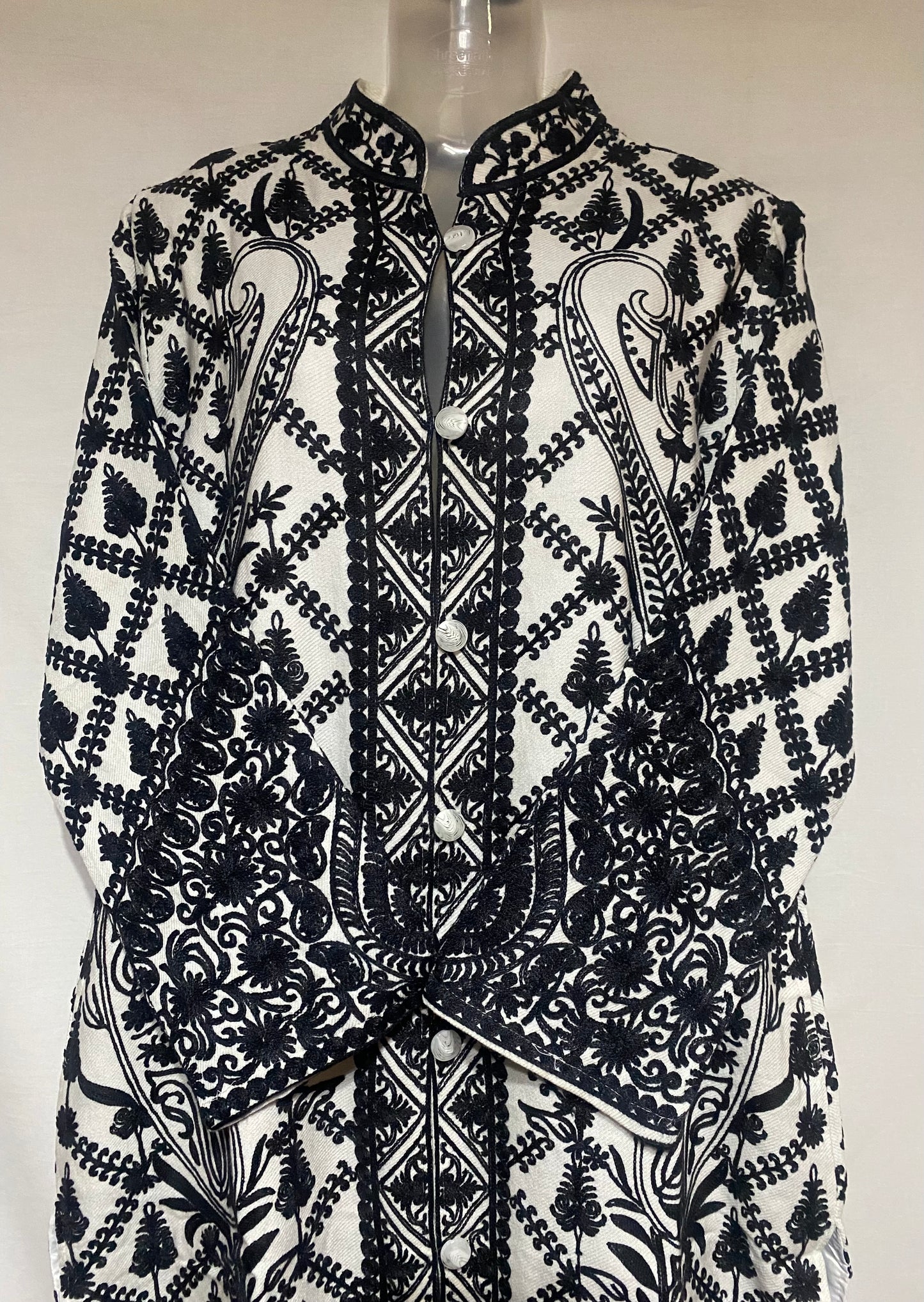 White Royale Embroidered Coat