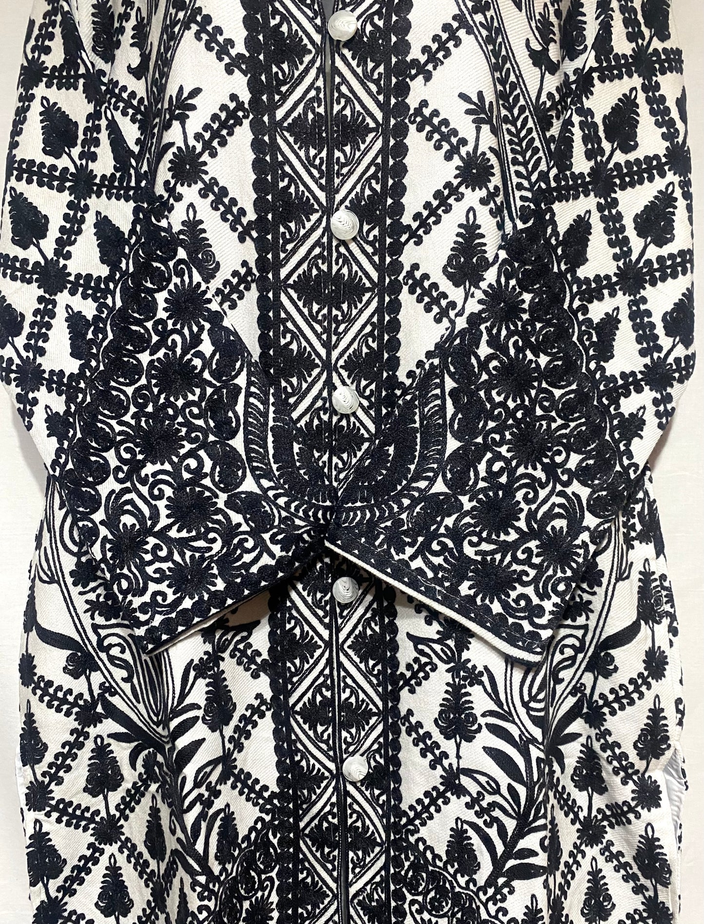 White Royale Embroidered Coat