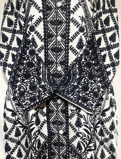 White Royale Embroidered Coat