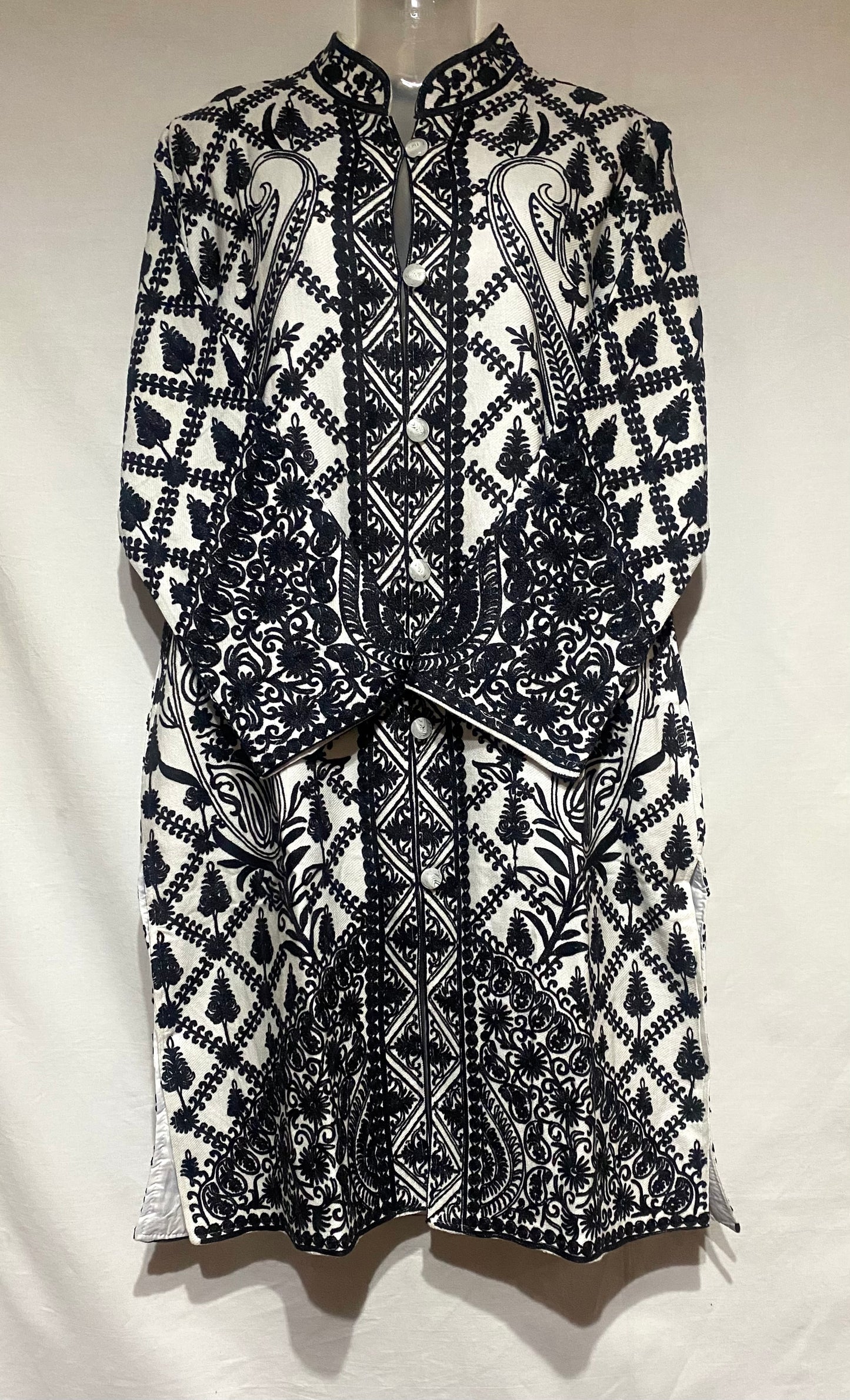 White Royale Embroidered Coat