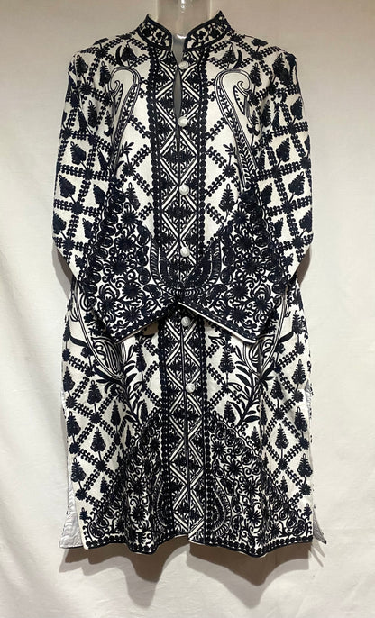 White Royale Embroidered Coat