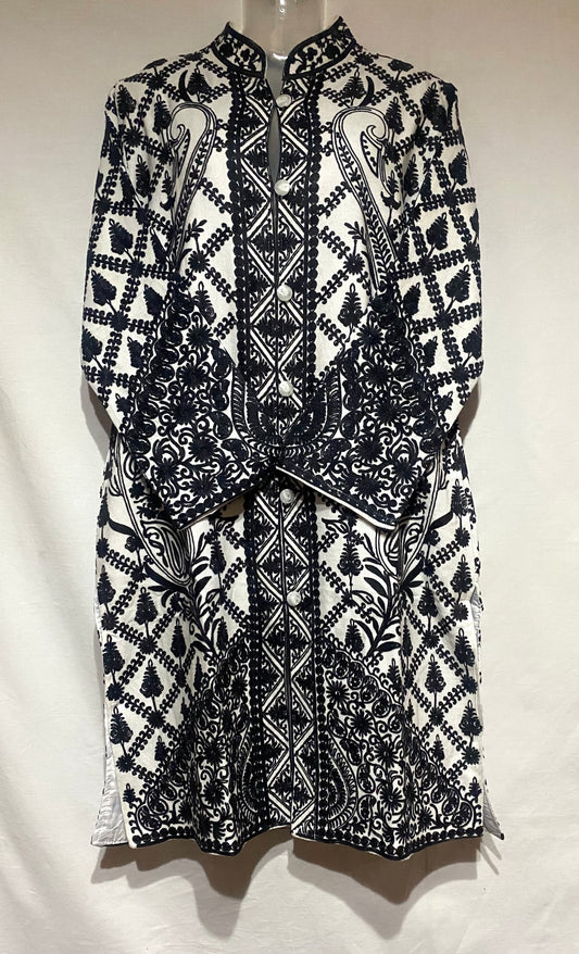 White Royale Embroidered Coat